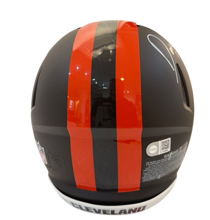 Quinshon Judkins Signed Autographed Cleveland Browns Alpha Dawg Authentic Speed Helmet With “Dawg Pound” Inscription Swau COA