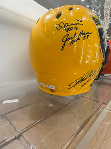 Pittsburgh Steelers Jack Ham, Joe Greene, and More Signed Autographed Full Size Helmet JSA COA