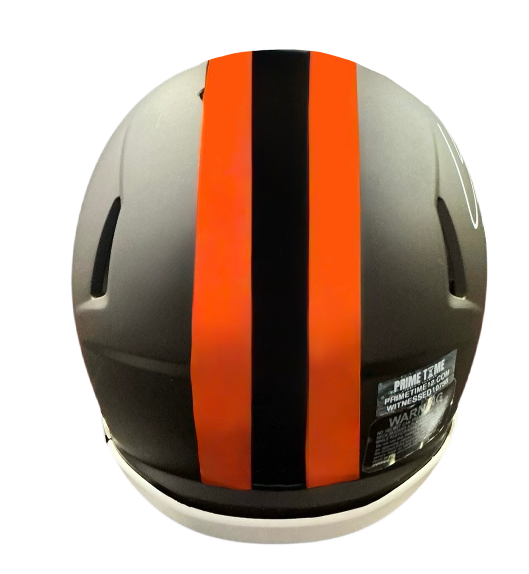 Carson Schwesinger Signed Autographed Cleveland Browns 2025 Alt Alpha Dawg Mini Helmet Signed in White includes COA