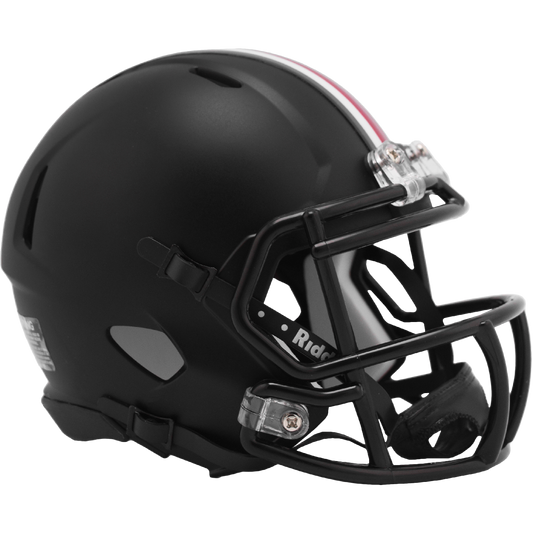 Pre-Sale Jeremiah Smith Hand Signed Autographed Ohio State Buckeyes Black Alternate Speed Mini Helmet
