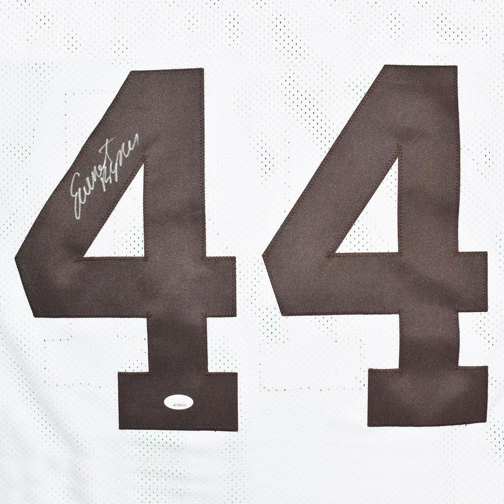 Cleveland Browns Ernest Byner Hand Signed Autographed Custom White Jersey with JSA COA