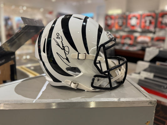 Cincinnati Bengals Chase Brown Hand Signed Autographed Replica Full Size Helmet BAS COA