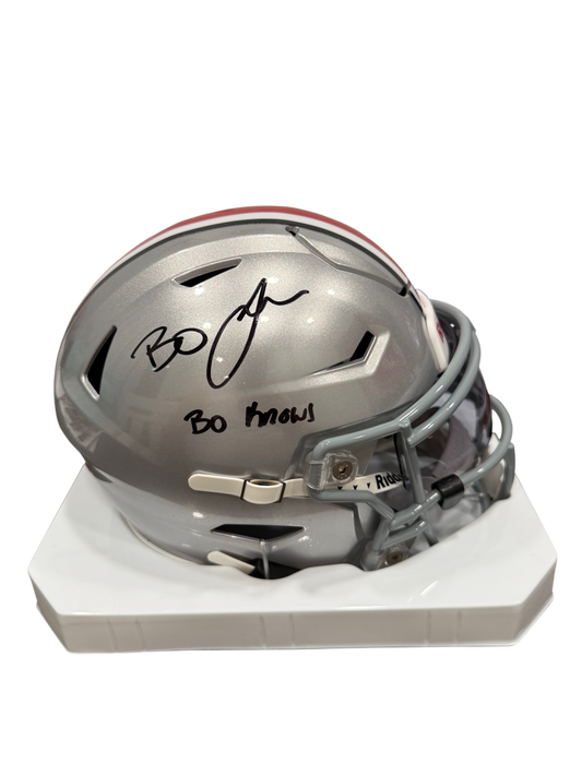 Bo Jackson Signed Autographed Ohio State Mid Size Helmet Prime Time Witness COA