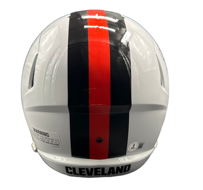Cleveland Browns Nick Chubb Hand Signed Autographed Full Size Replica 2023 ON FIELD ALTERNATE STYLE SPEED Helmet with Beckett COA