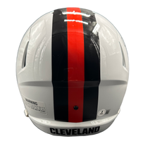 Load image into Gallery viewer, Cleveland Browns Nick Chubb Hand Signed Autographed Full Size Replica 2023 ON FIELD ALTERNATE STYLE SPEED Helmet Beckett COA