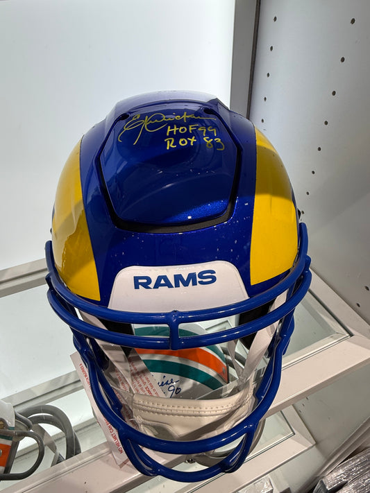 St Louis Rams Eric Dickerson Signed Autographed Full Size Authentic Speed Flex Helmet COA