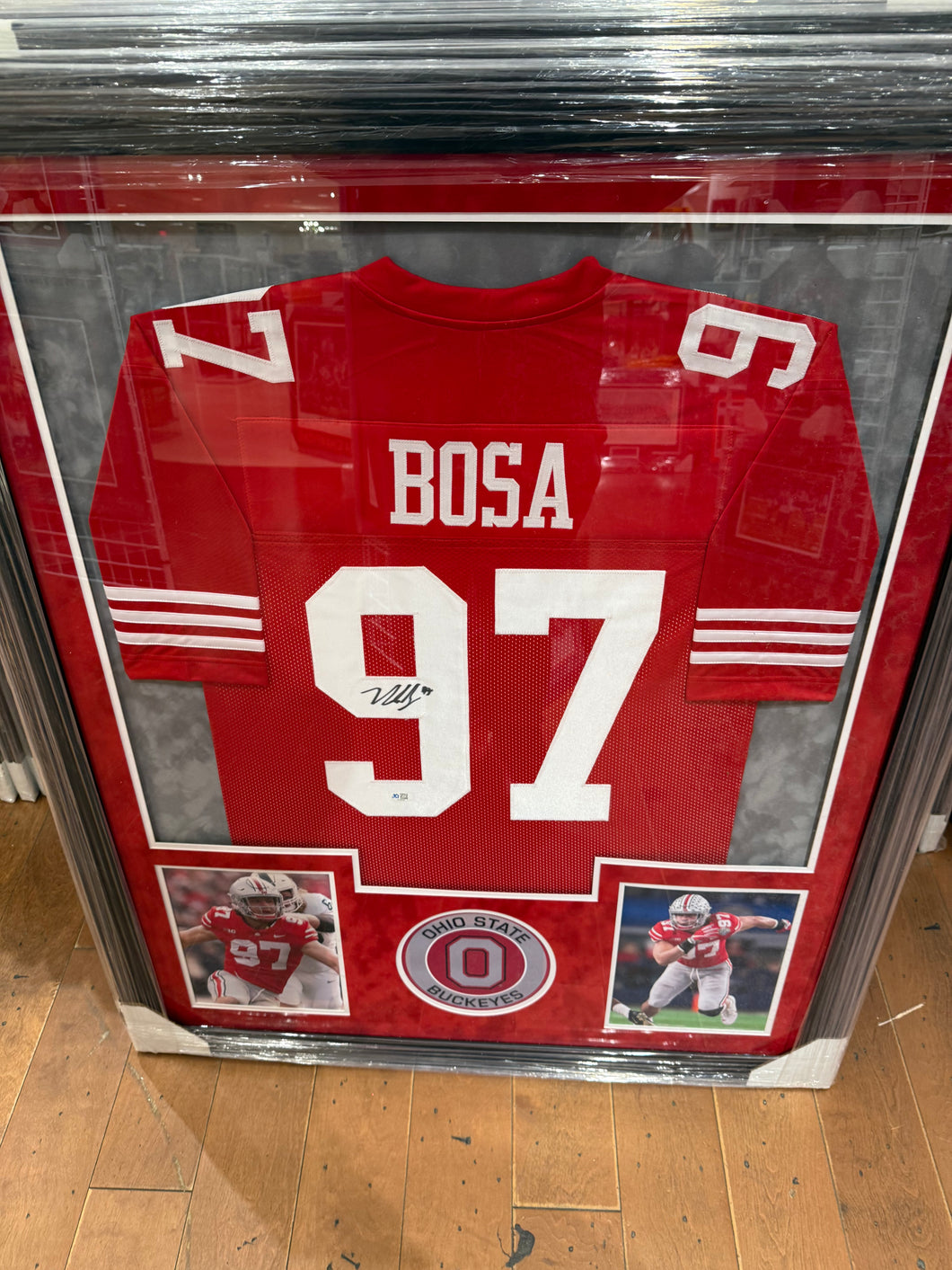 Ohio State Buckeyes Nick Bosa Signed Autographed Jersey Custom Framed COA