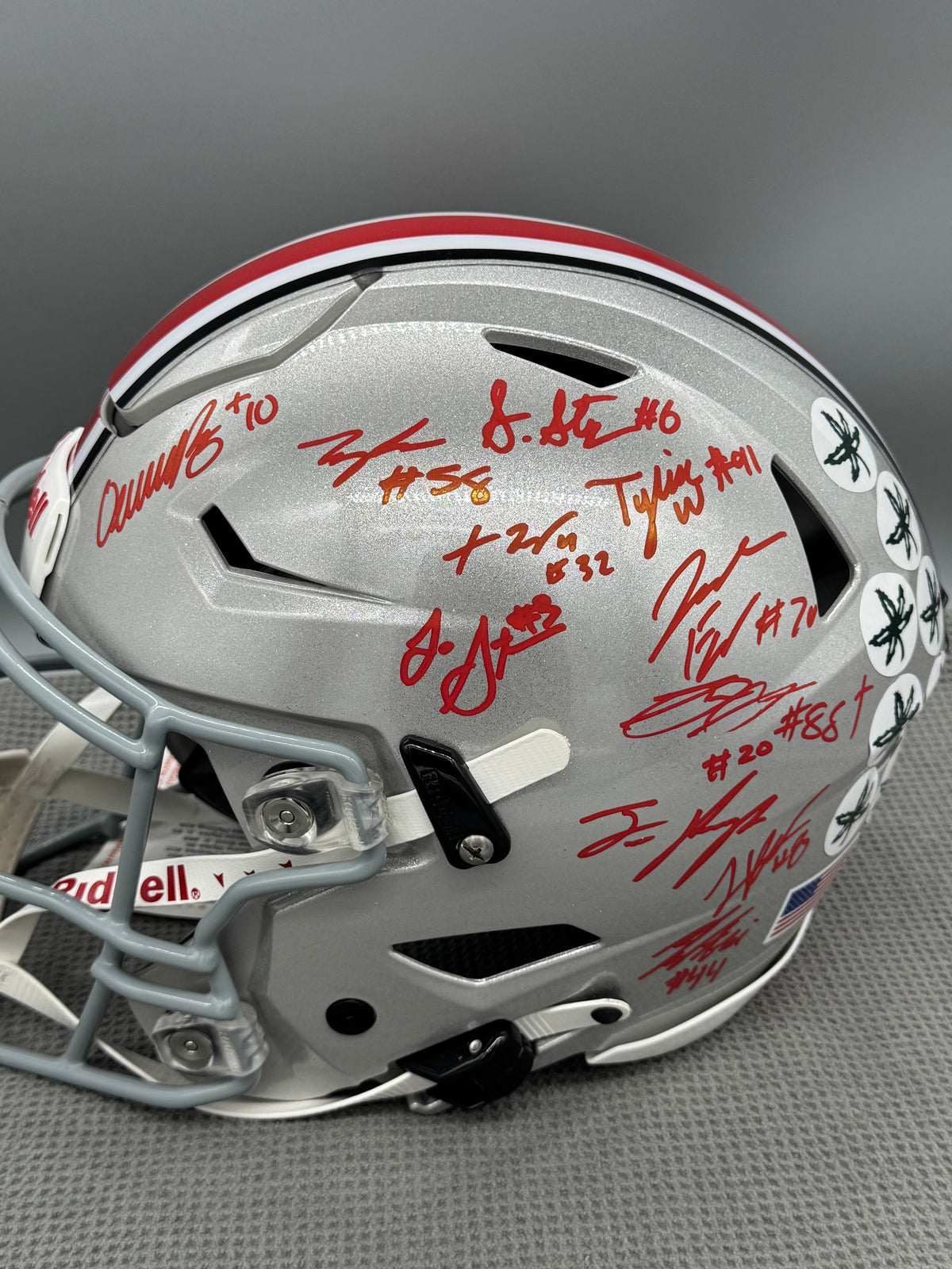 2024 The Ohio State Buckeyes National Champions Team Signed Authentic Speed Flex Full Size Helmet BAS, Swau COA