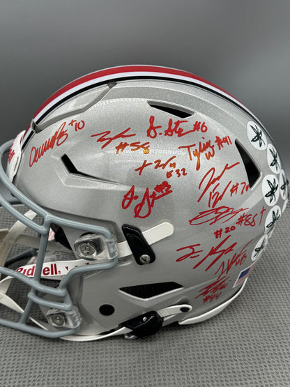 2024 The Ohio State Buckeyes National Champions Team Signed Authentic Speed Flex Full Size Helmet BAS, Swau COA