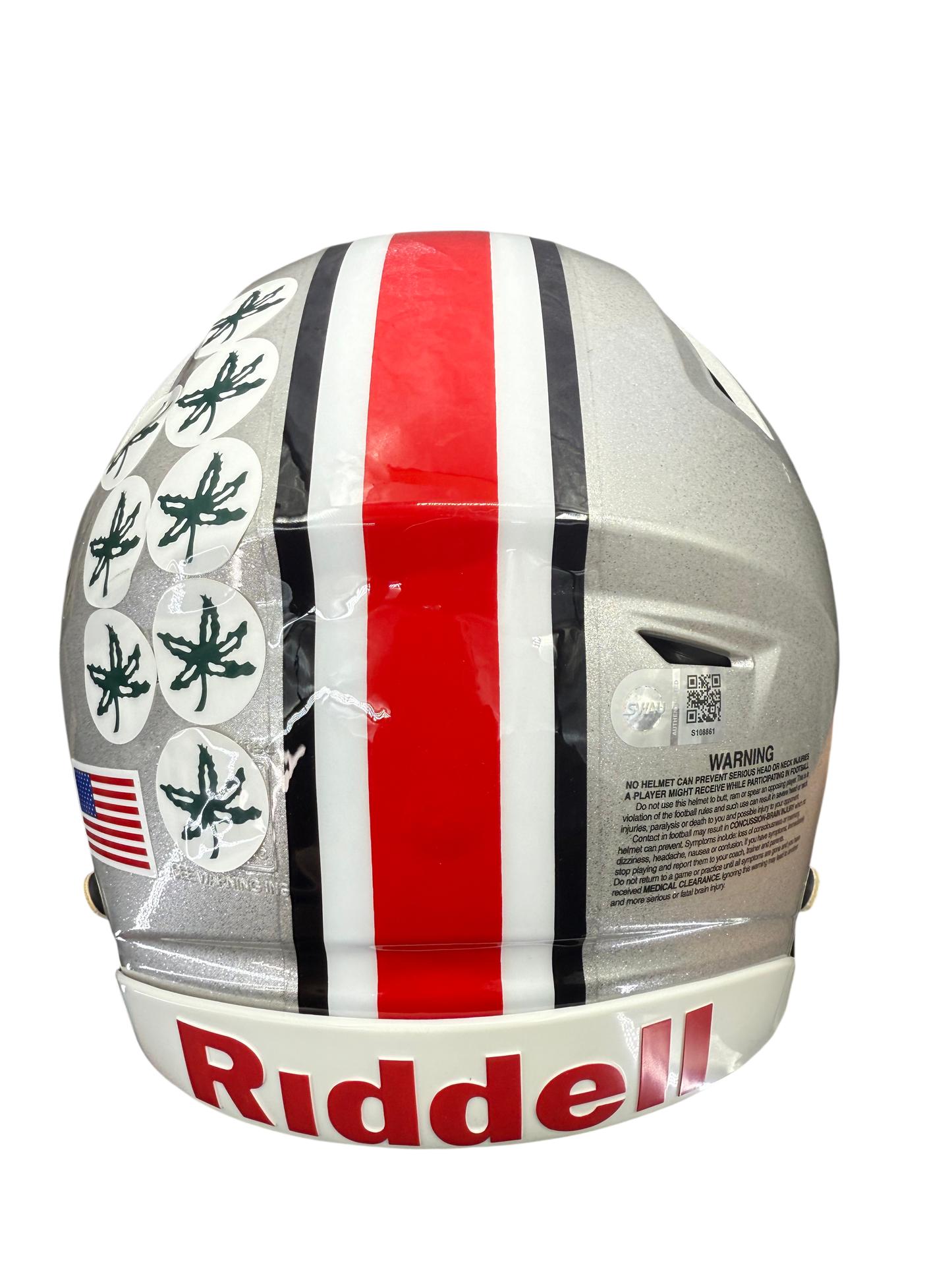 Jeremiah Smith Signed Autographed Ohio State Buckeyes Authentic Full Size Speed Flex Helmet Swau COA