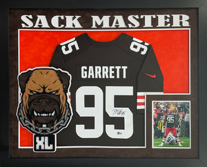 Myles Garrett Signed Autographed Cleveland Browns Authentic Nike Jersey Custom Framed Beckett COA