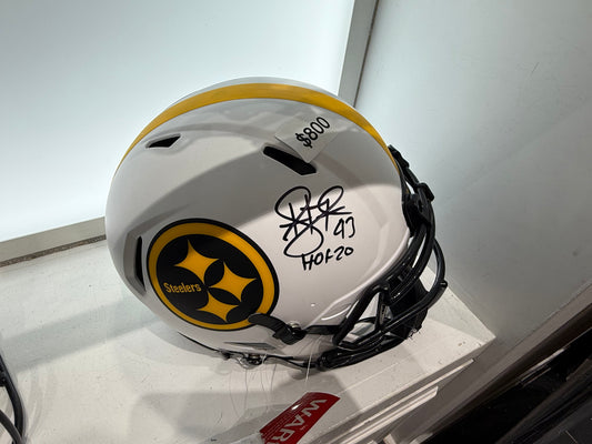 Pittsburgh Steelers Troy Polamalu Signed Autographed Full Size Authentic Helmet COA