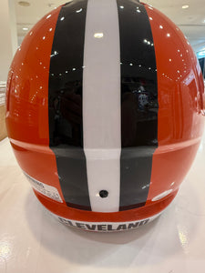 Cleveland Browns David Njoku Hand Signed Autographed Speed Full Size Current Style Rep. Helmet with JSA COA