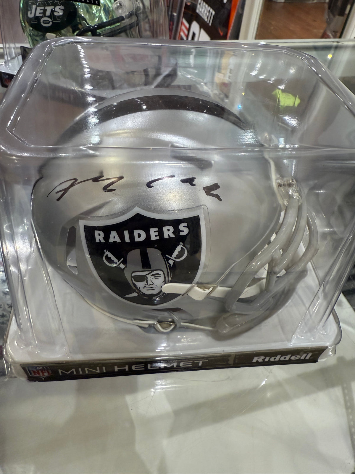 Las Vegas Raiders Max Crosby Signed Autographed Mini Helmet BAS COA