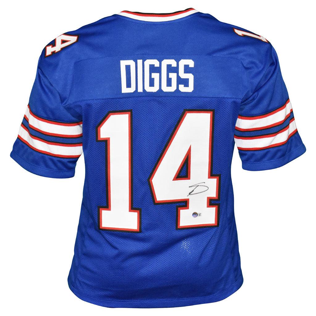Buffalo Bills Stefan Diggs Hand Signed Autographed Custom Blue Jersey with Beckett COA