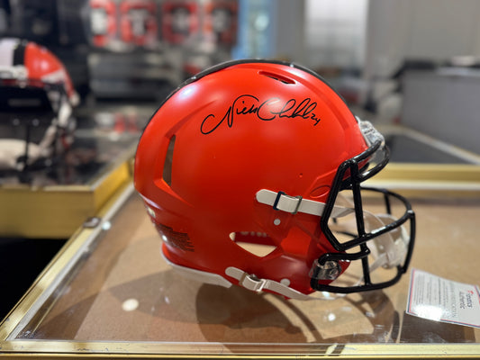 Cleveland Browns Nick Chubb Hand Signed Autographed Authentic Full Size Helmet Certified COA