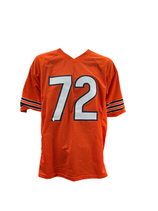 William “The Fridge” Perry Signed Autographed Chicago Bears Custom Orange Jersey Prime Time Witnessed Coa