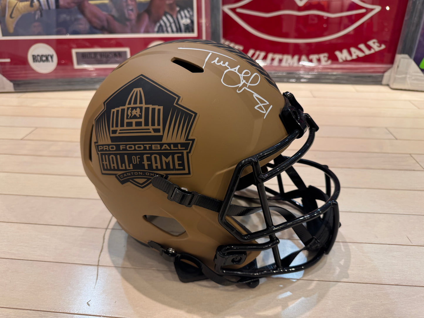Pro Football Hall Of Fame Terrell Owens Hand Signed Autographed Replica Full Size Helmet JSA COA