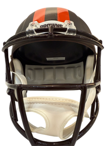 Quinshon Judkins Signed Autographed Cleveland Browns Alpha Dawg Speed Replica Helmet Beckett COA
