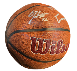 2025 Cleveland Cavaliers Team Signed Basketball Autographed by 4 Cavs including De’Andre Hunter, Isaac Okoro, Jaylon Tyson, & Dean Wade with COA