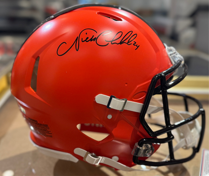 Cleveland Browns Nick Chubb Hand Signed Autographed Authentic Full Size Helmet Certified COA