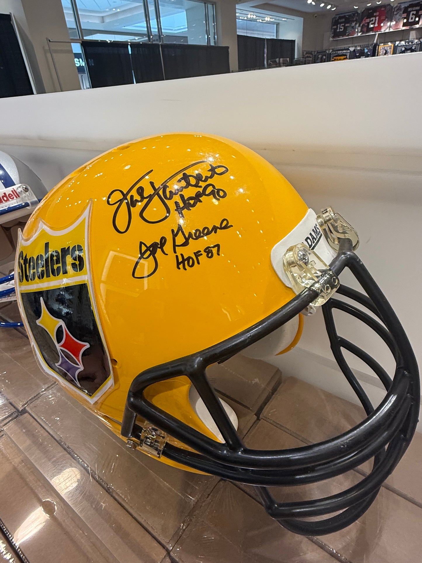 Pittsburgh Steelers Jack Ham, Joe Greene, and More Signed Autographed Full Size Helmet JSA COA