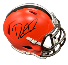 Load image into Gallery viewer, Cleveland Browns David Njoku Hand Signed Autographed Mini Helmet with JSA COA