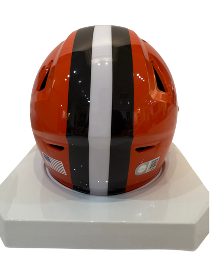 Quinshon Judkins Signed Autographed Cleveland Browns Mid Size MIDI Helmet With Visor Swau COA