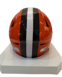 Quinshon Judkins Signed Autographed Cleveland Browns Mid Size Helmet With Visor Swau COA