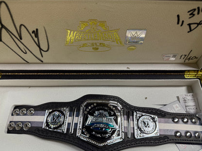 WWE Signed Autographed Roman Reigns WrestleMania 40 Mini Belt Rare LE /40 Auto