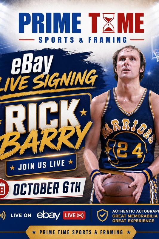 Rick Barry Mail-in Ticket for Private Signing on 1 Item YOU WILL NOT MEET Rick Barry