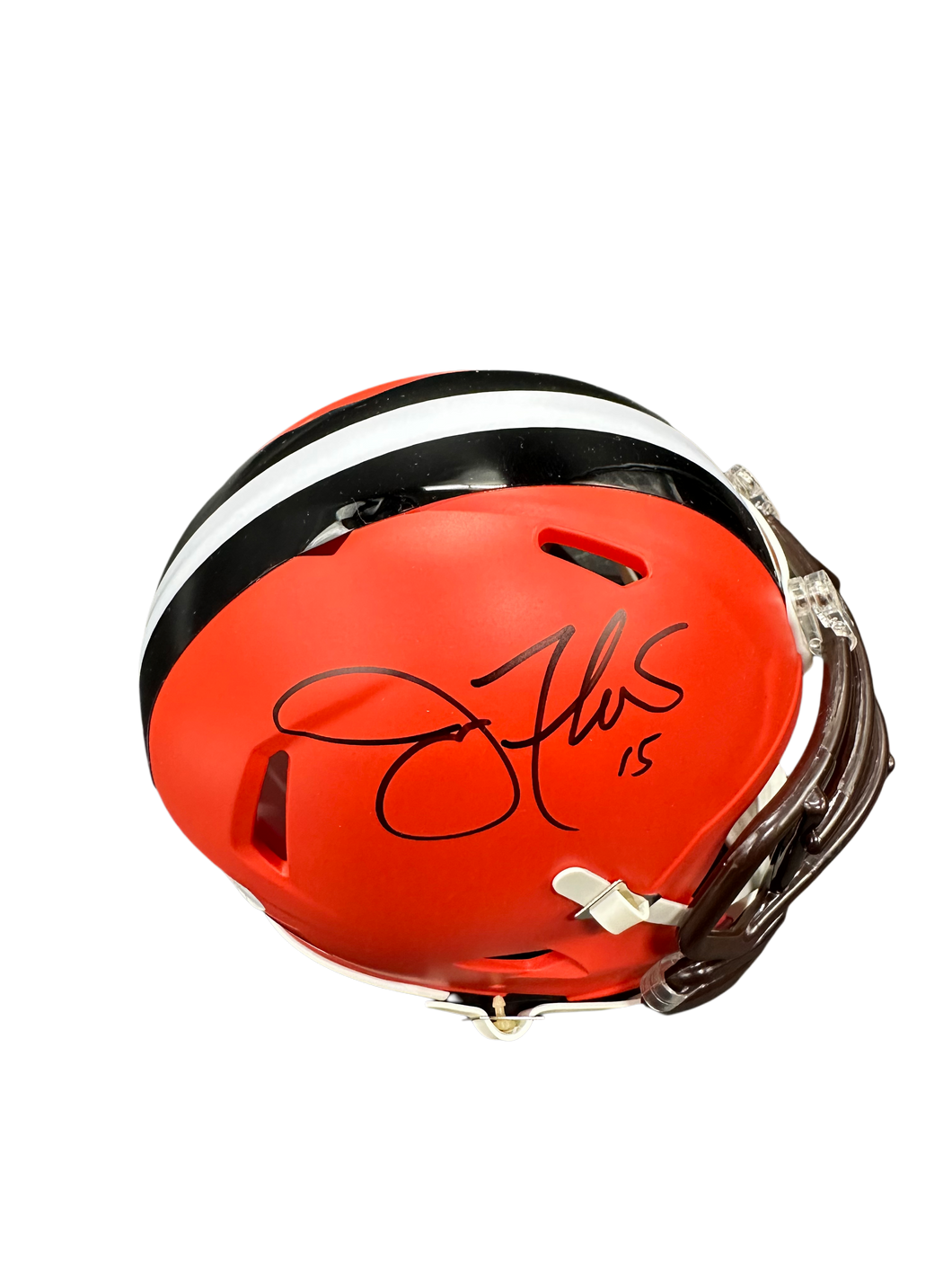Cleveland Browns Joe Flacco Hand Signed Autographed Mini HelmetJSA COA