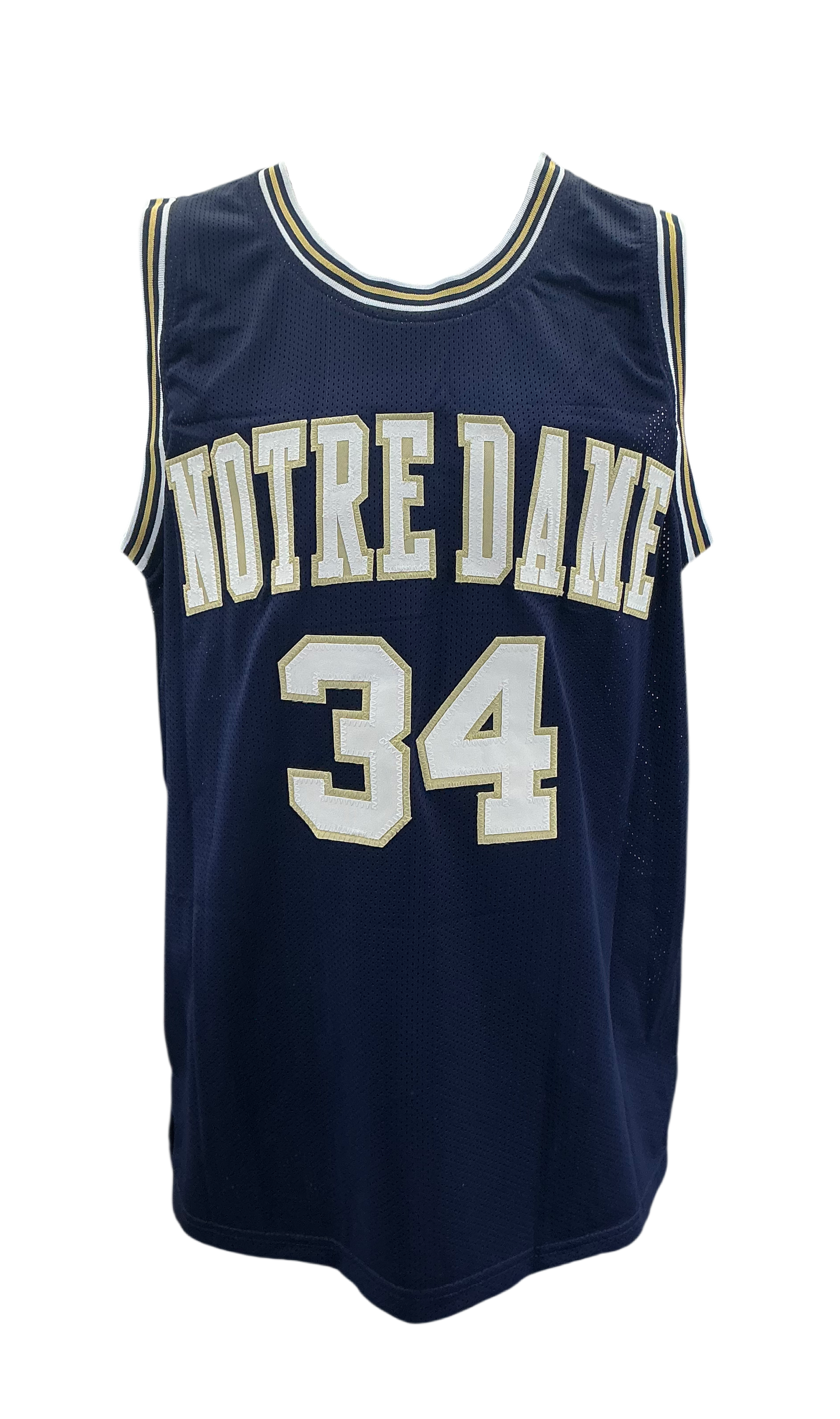 Austin Carr Signed Autographed Notre Dame Custom Navy Jersey with Prime Time Witness COA