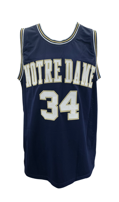 Austin Carr Signed Autographed Notre Dame Custom Navy Jersey with Prime Time Witness COA