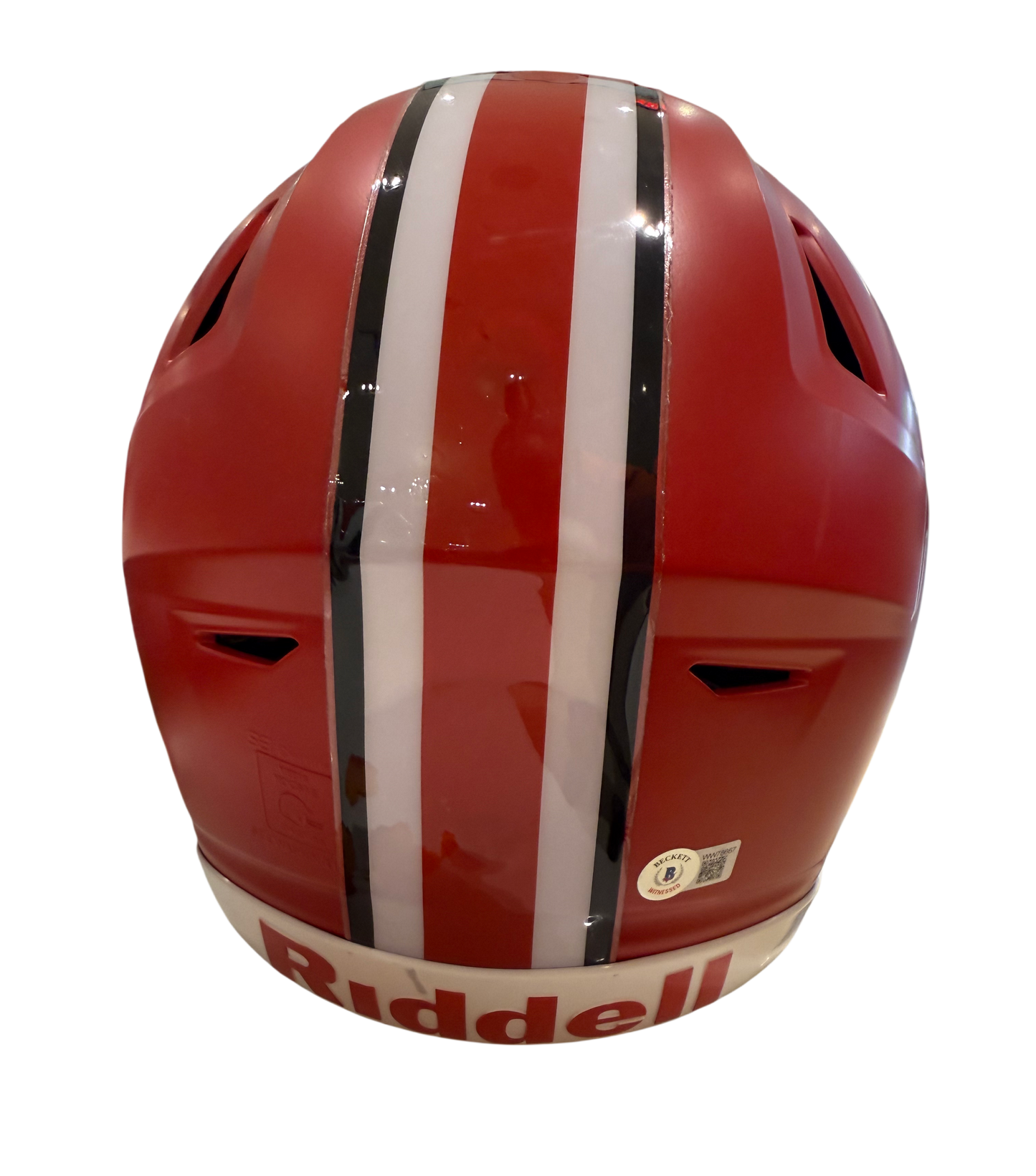 CJ Stroud, Jaxon Smith Njigba Signed Autographed Ohio State Buckeyes Authentic Speed Flex with Visor Beckett COA
