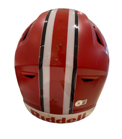 CJ Stroud, Jaxon Smith Njigba Signed Autographed Ohio State Buckeyes Authentic Speed Flex with Visor Beckett COA