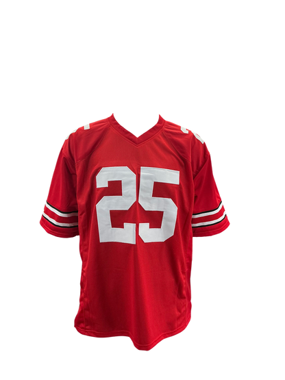 Bo Jackson Signed Autographed Ohio State Red Custom Jersey Prime Time Witness COA