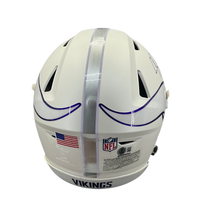 Load image into Gallery viewer, Justin Jefferson Signed Autographed Minnesota Vikings Full Size Alternate Authentic Speed Flex Helmet Beckett COA