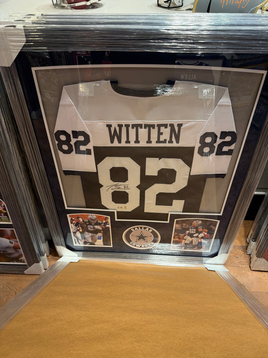 Dallas Cowboys Jason Witten Signed Autographed Jersey Custom Framed COA