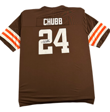 Load image into Gallery viewer, Cleveland Browns Nick Chubb Hand Signed Autographed Custom Jersey JSA COA