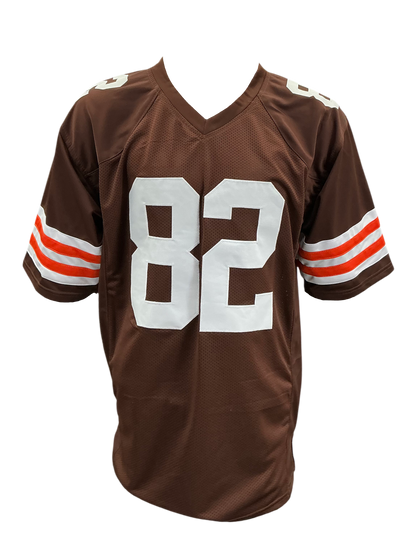 Ozzie Newsome Signed Autographed Cleveland Browns Custom Jersey Coa