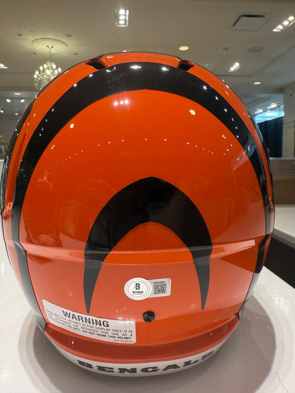Cincinnati Bengals Chase Brown Signed Autographed Full Size Helmet BAS COA