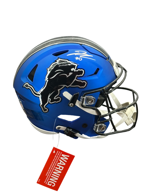 Jahmyr Gibbs Signed Autographed Detroit Lions Full Size Authentic Speed Flex Helmet Fanatics COA
