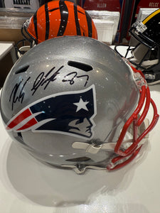 New England Patriots Rob Gronkowski Signed Autographed Full Size Replica Helmet Steiner COA
