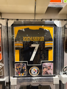 Pittsburgh Steelers Ben Roethlisberger Signed Autographed Jersey Custom Framed COA