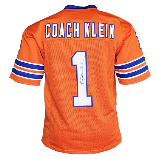 Henry Winkler Coach Klein The Water Boy Hand Signed Autographed Custom Orange Jersey JSA COA