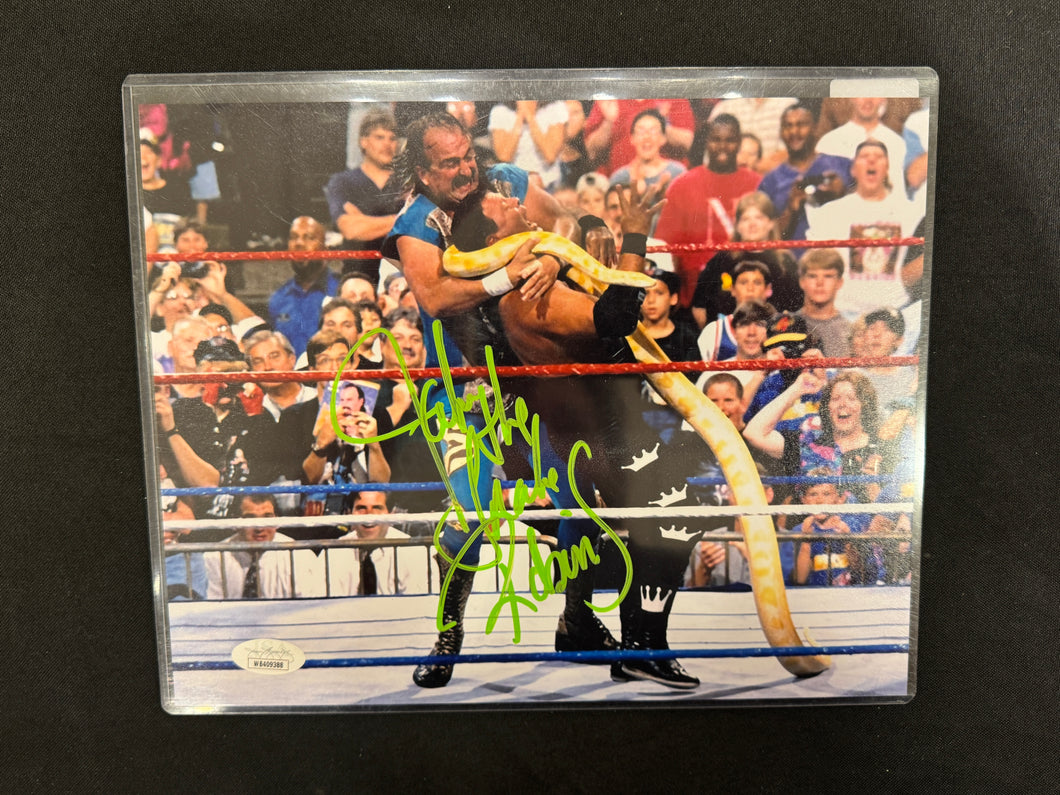 WWE Jake The Snake Robert Hand Signed Autographed 8x10 Photo JSA COA