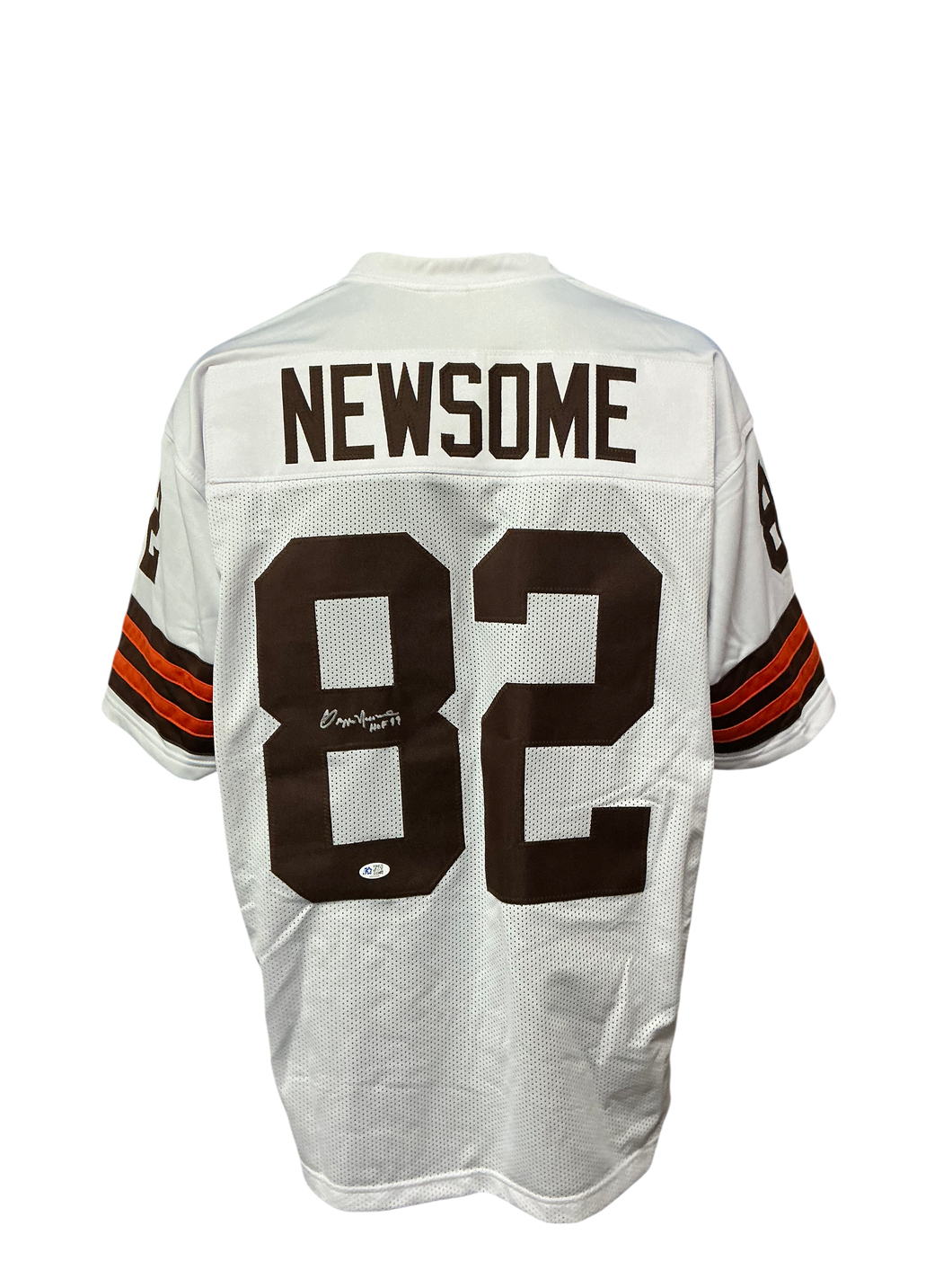 Cleveland Browns Ozzie Newsome Hand Signed Autographed Custom White Jersey Five Star COA