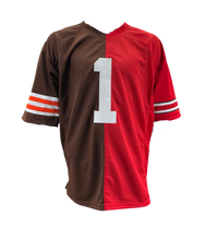 Load image into Gallery viewer, Quinshon Judkins Signed Autographed Cleveland Browns Ohio State Buckeyes Custom Split Jersey Swau COA