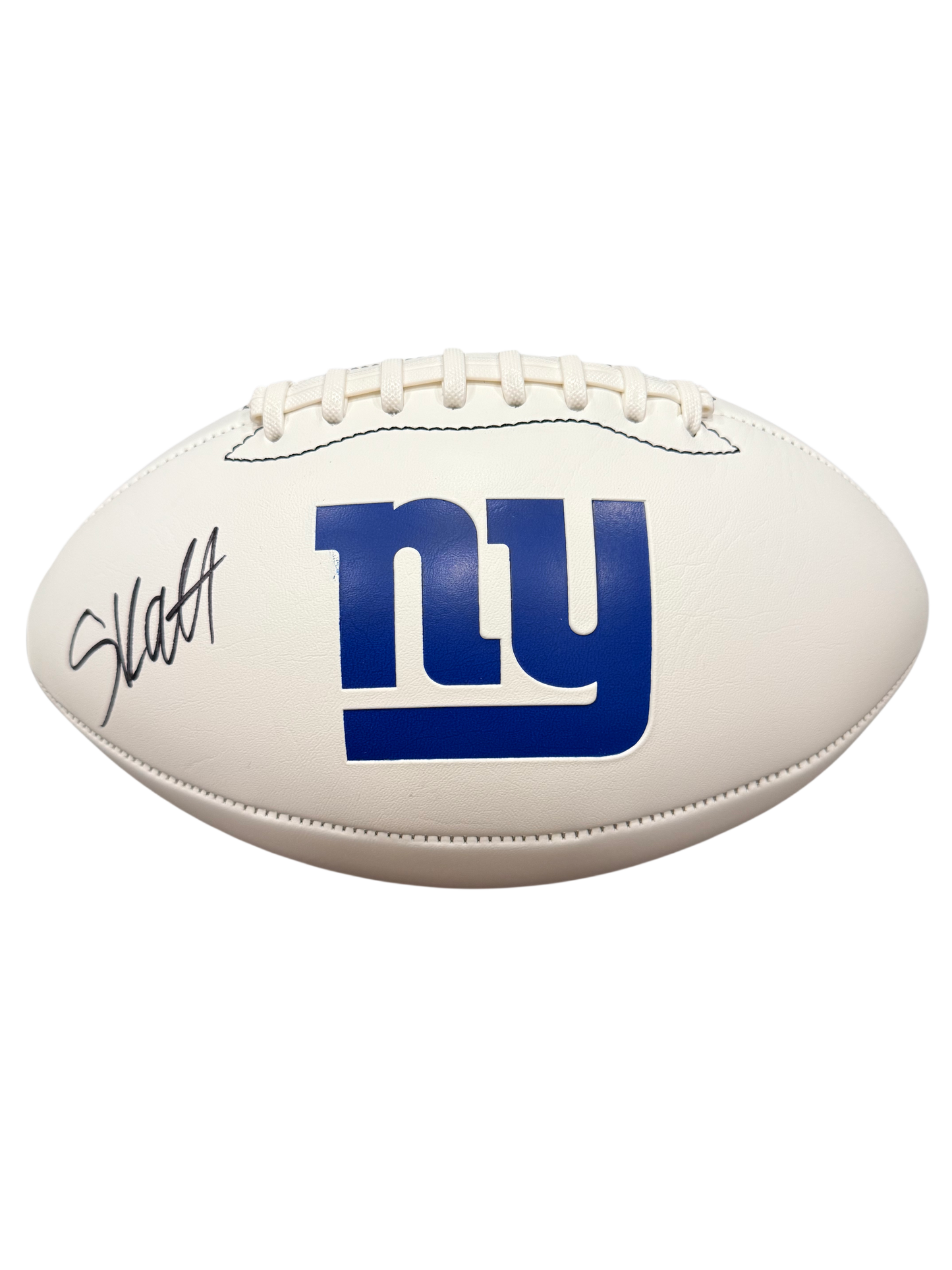 Cam Skattebo Signed Autographed New York Giants Logo Football Fanatics COA